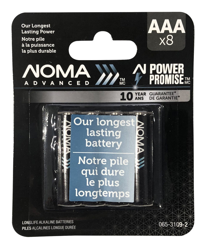 Advanced 8-pk AAA Alkaline Batteries, Long Lasting, All Purpose P7E2