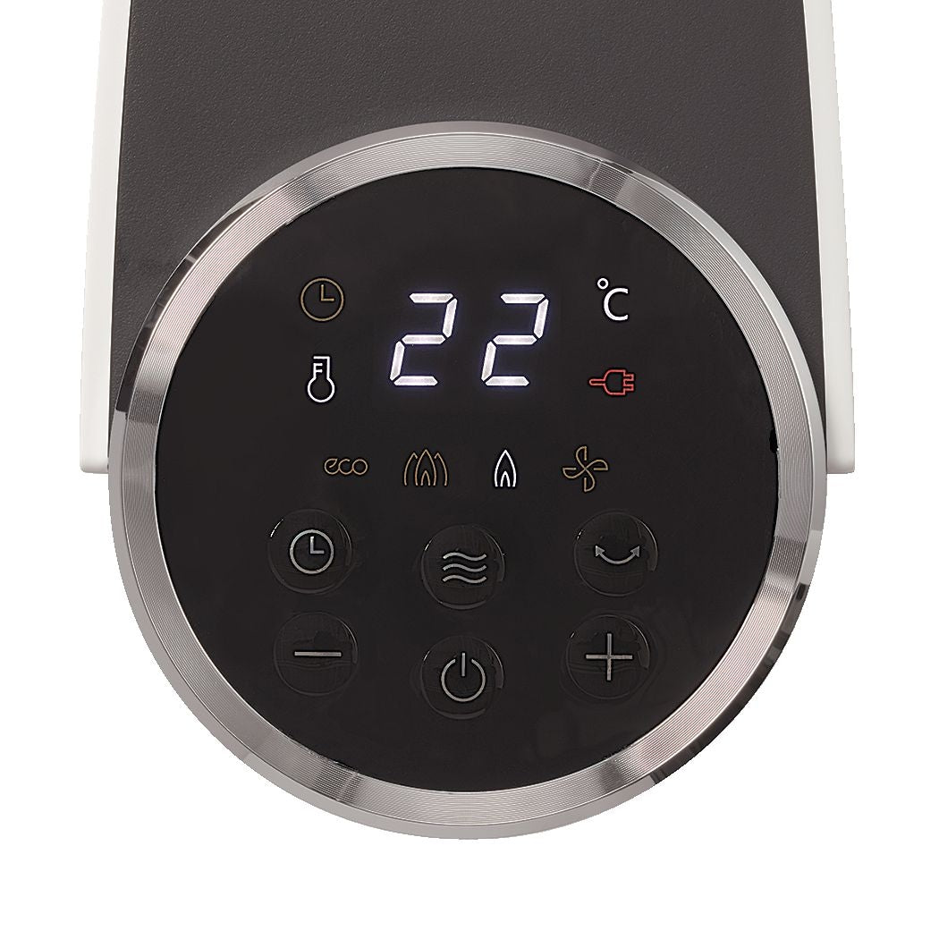 Digital Tower Ceramic Heater withRemote Control & Thermostat, 1500W, White, 24-in N1R1 - product image 2