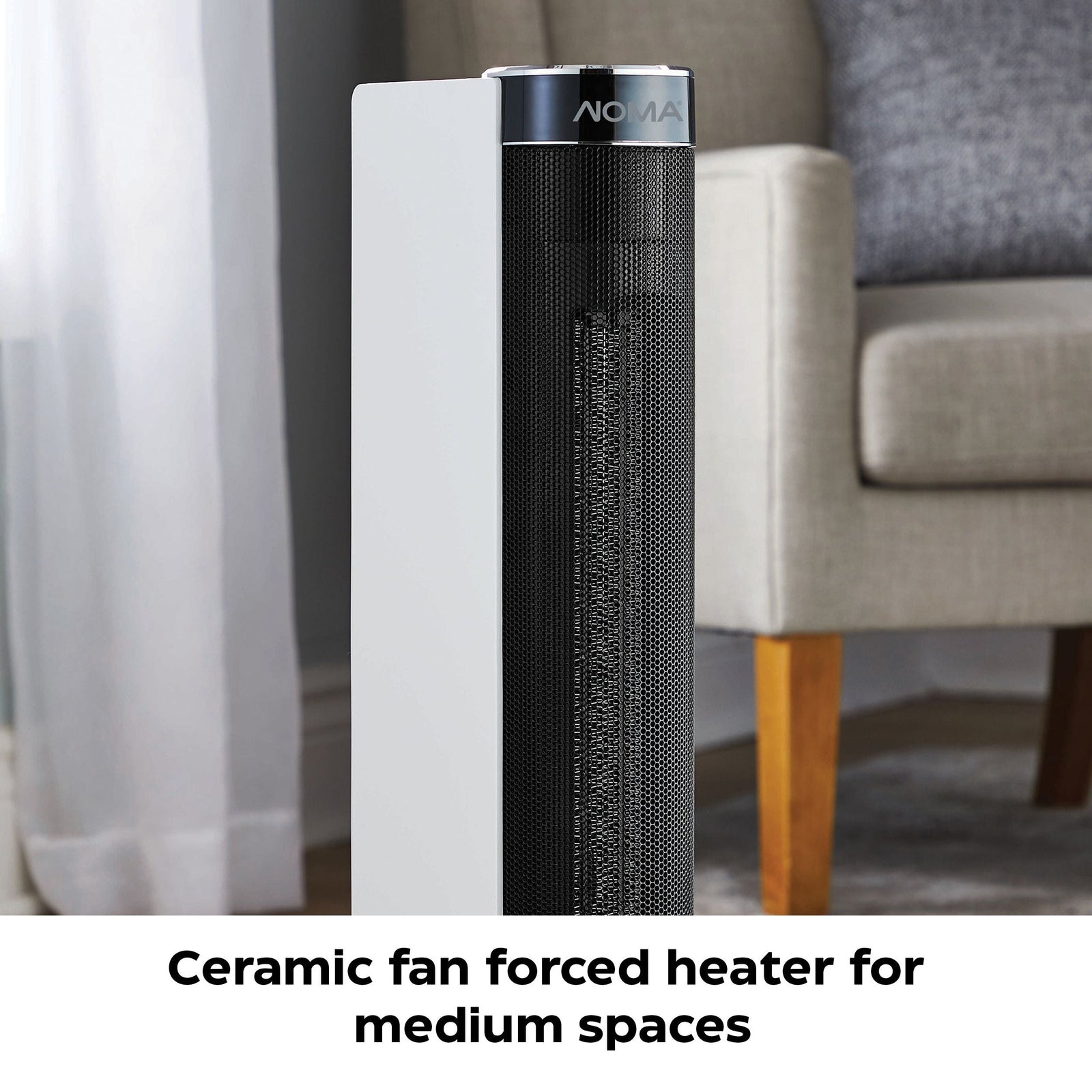 Digital Tower Ceramic Heater withRemote Control & Thermostat, 1500W, White, 24-in N1R1 - product image 5