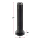 Digital Tower Ceramic Heater withRemote Control & Thermostat, 1500W, White, 24-in N1R1 - product image 6
