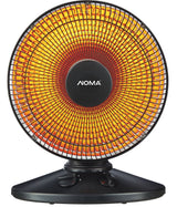 Oscillating Parabolic Dish Portable Radiant Electric Space Heater, 1000W, Black H1W1 - product image 2