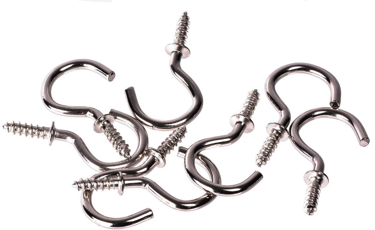 Cup Hooks Set, Nickel, 7/8-in, 40-pk N2B7 - product image 1