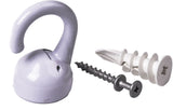 Elephant Ceiling Hook, 360 Swivels, Tool-Free, 100-lb Capacity, White Q5G7 - product image 1