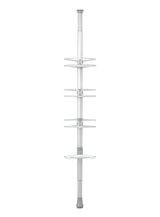 Aluminum Quick Extend Tension Pole Shower Caddy, Grey, 9-ft W5P3 - product image 1