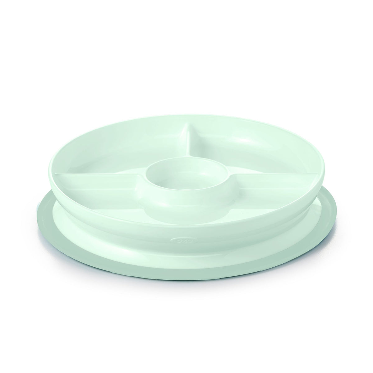 Tot Stick & Stay Divided Plate, Opal A5H6 - product image 1
