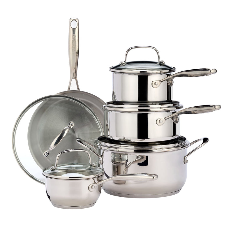 Classic 10 piece Stainless Steel Cookset U1O7