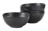 Dorset All-Purpose Stoneware Bowl, Oven Safe, 4-pk, Black Reactive X8G1 - product image 1