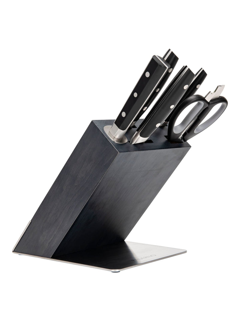 Fully Forged Stainless Steel Knife Block Set, 7-pc Q8B6