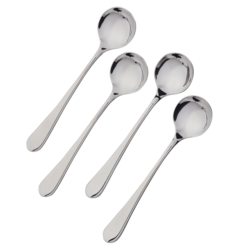 Stainless Steel Soup Spoons, 4-pc Q5T7