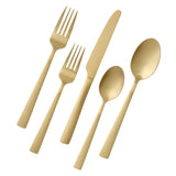 Summerside Champagne Matte Stainless Steel Flatware Set, Serves 4, 20-pc C6X9 - product image 1