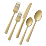 Summerside Champagne Matte Stainless Steel Flatware Set, Serves 4, 20-pc C6X9 - product image 2
