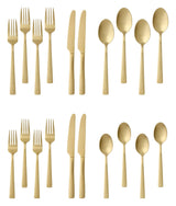 Summerside Champagne Matte Stainless Steel Flatware Set, Serves 4, 20-pc C6X9 - product image 3