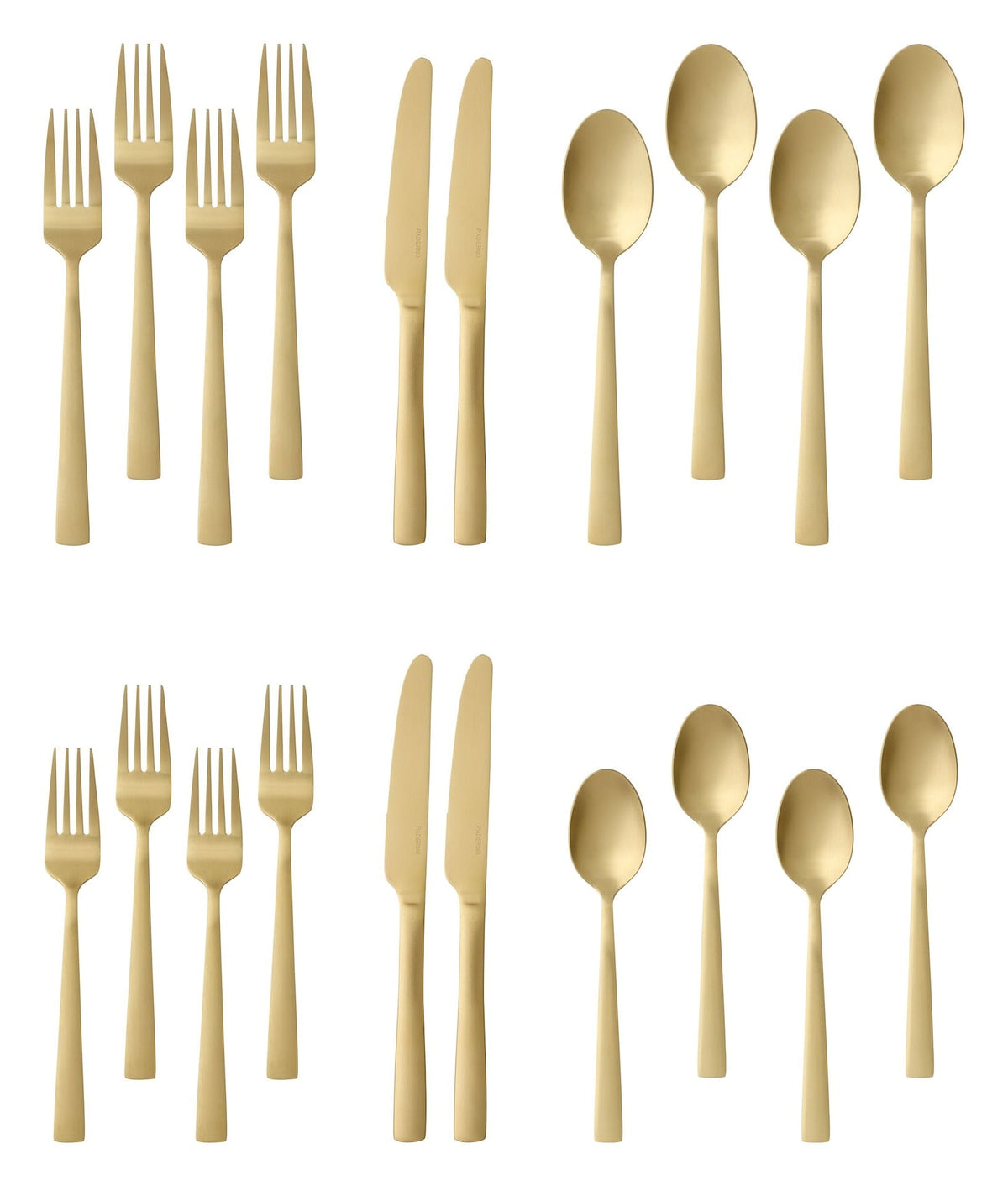 Summerside Champagne Matte Stainless Steel Flatware Set, Serves 4, 20-pc C6X9 - product image 3