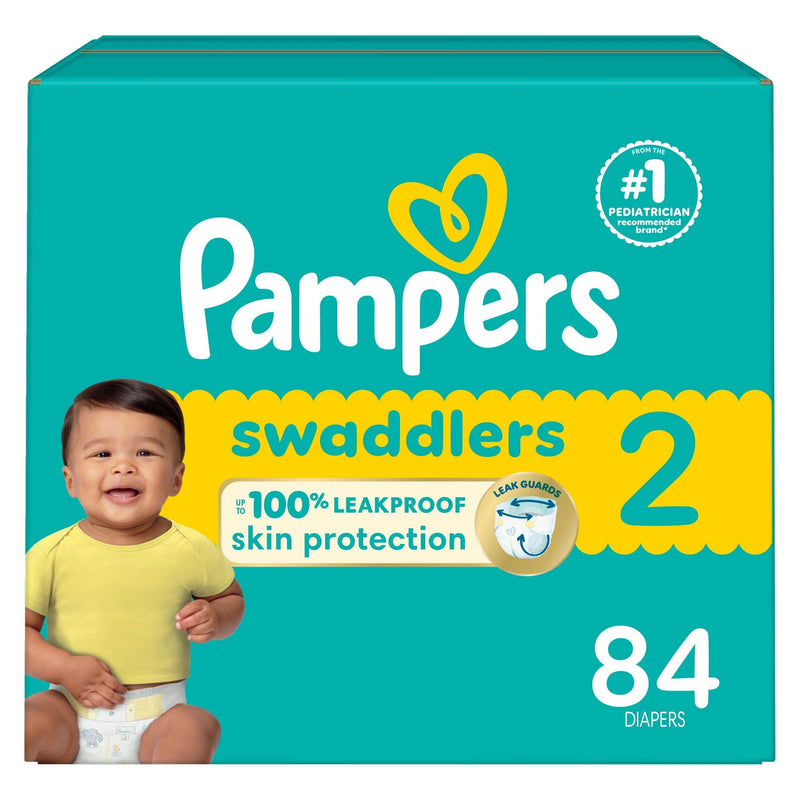 Swaddler Size 2 Leak-Free Baby Diapers, 84-pc K6F4
