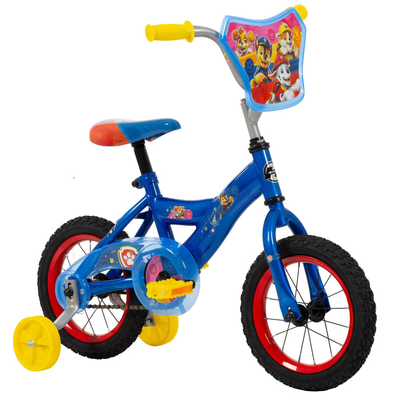Kids' Bike with Removable Training Wheels, Ages 1-13, 12-in W5L7