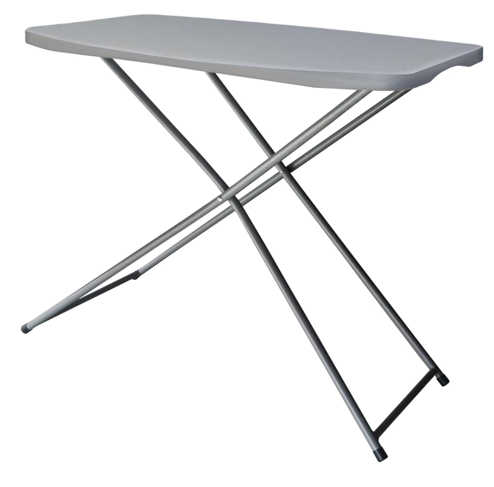 Height Adjustable Plastic & Metal Portable Folding Activity Table, Indoor/Outdoor, White Y3M2 - product image 1