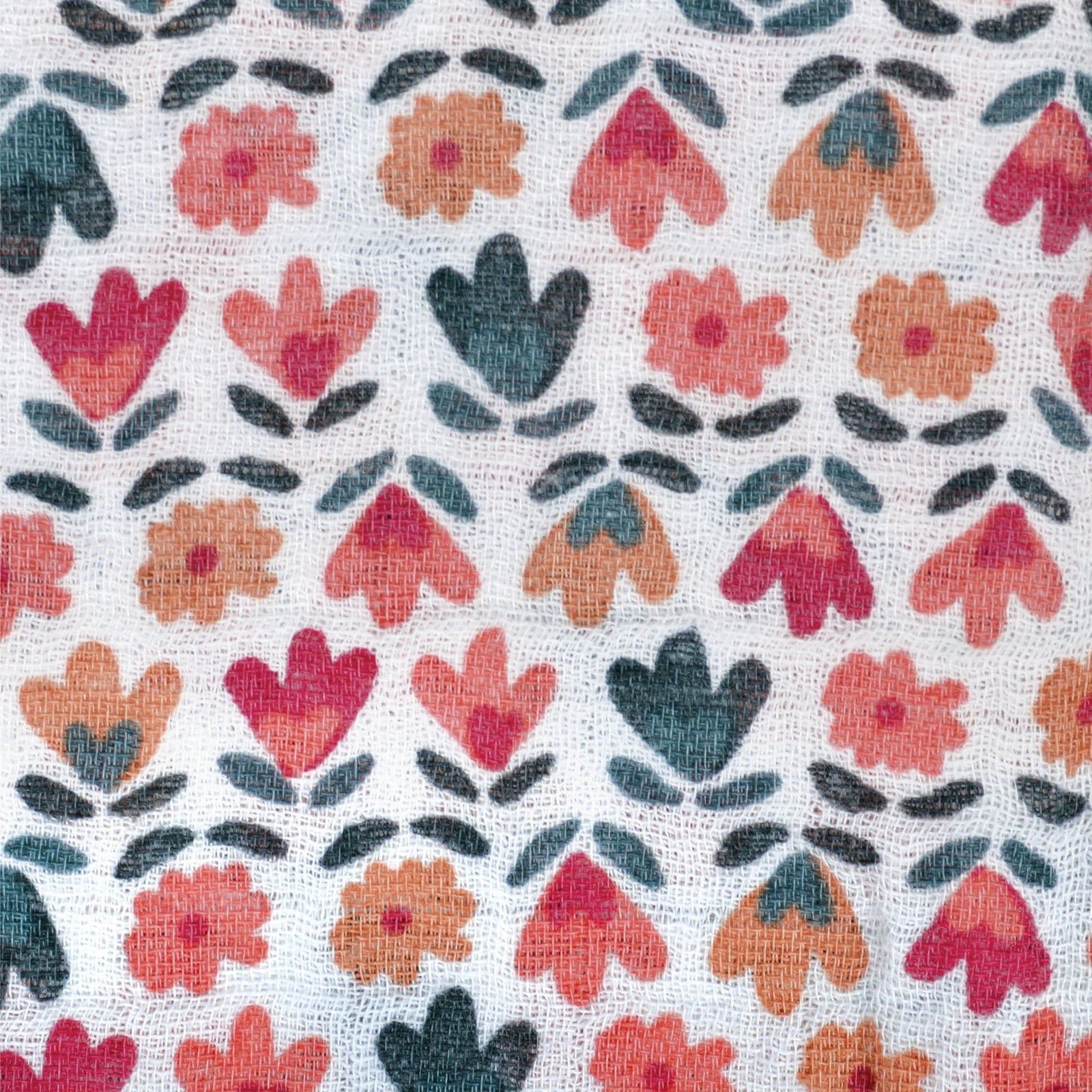 Cotton Muslin Baby Swaddle Blanket, Floral C9Y8 - product image 1