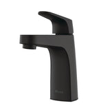 Matlock Single Handle High Arc Single Hole 4-in Centreset Bathroom Sink Faucet, Push & Seal Drain, Matte Black P7U2 - product image 2