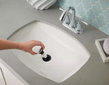 Matlock Single Handle High Arc Single Hole 4-in Centreset Bathroom Sink Faucet, Push & Seal Drain, Matte Black P7U2 - product image 5
