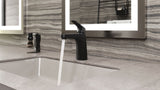 Matlock Single Handle High Arc Single Hole 4-in Centreset Bathroom Sink Faucet, Push & Seal Drain, Matte Black P7U2 - product image 8