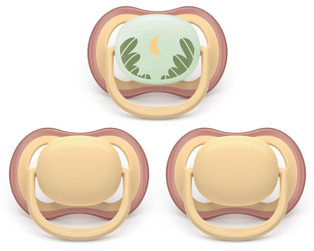 Ultra air Pacifier 0-6 Months All Day, Yellow, 3-pk S9J3 - product image 1