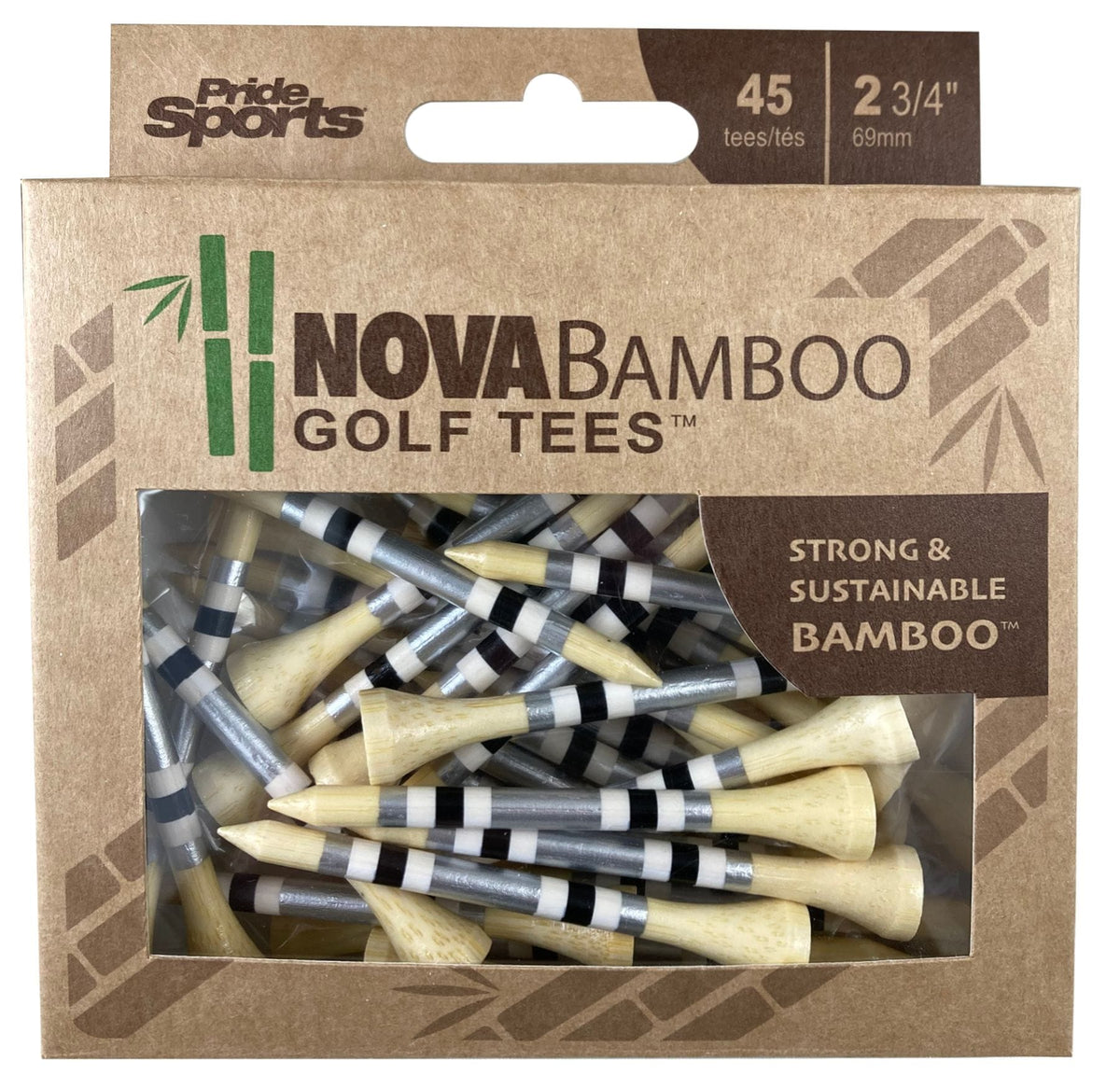 Nova Bamboo Golf Tee, 2 3/4-in, 45-pk M4R9 - product image 1