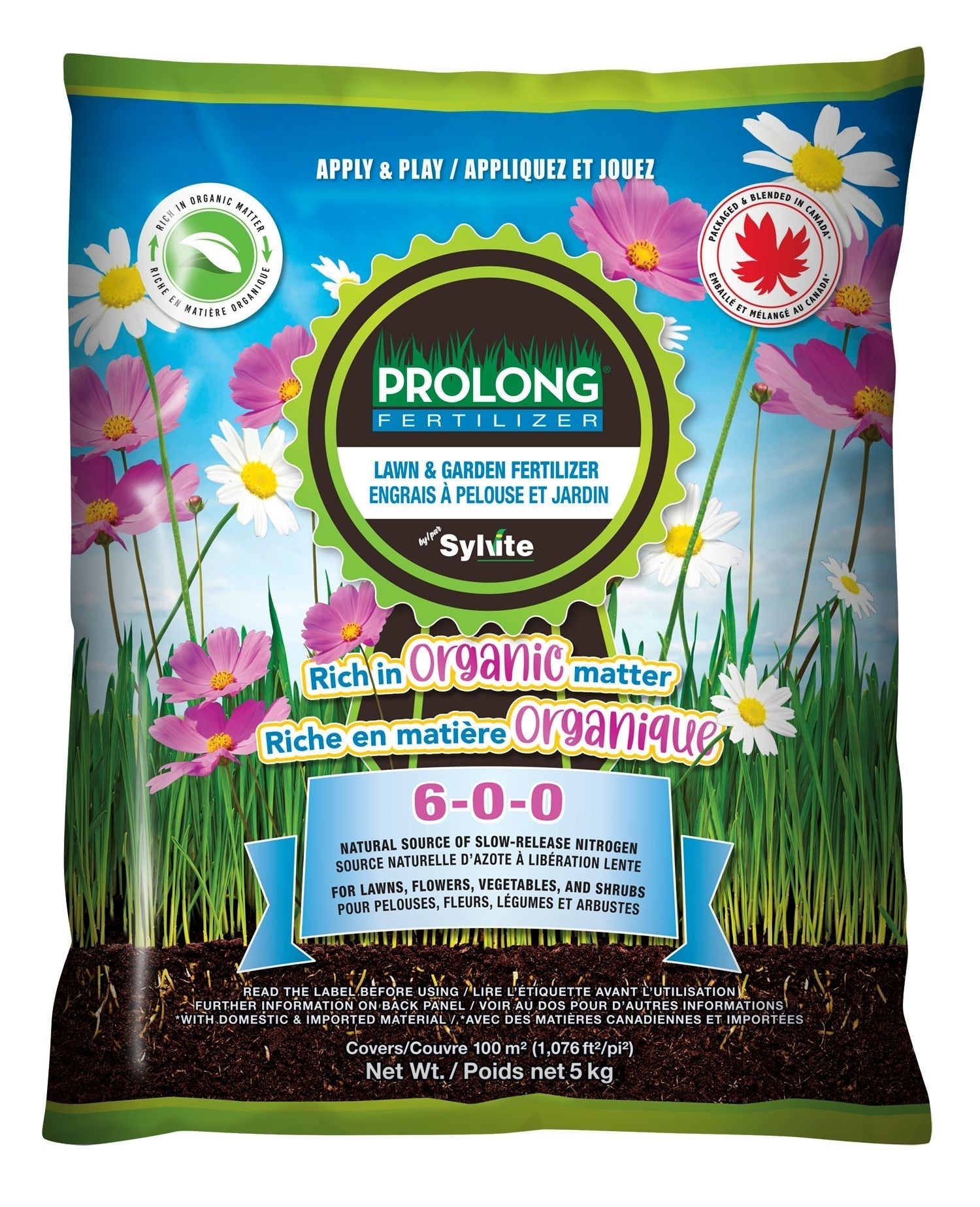 Slow Release Nitrogen Lawn & Garden Organic Fertilizer, 6-0-0, 5kg C1F2 - product image 1