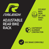 Adjustable Rear Bike Rack, Lightweight, Aluminum, Black Z3D5 - product image 6