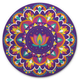 Patterned Plastic Reusable Serving Platter, Multi-Coloured, 13.5-in, for Diwali B8Z3 - product image 1