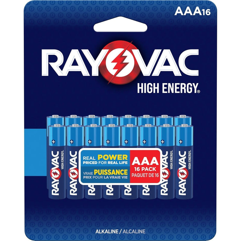 HIGH ENERGY AAA Alkaline Batteries, Long Lasting, All Purpose, 16-pk L6T1