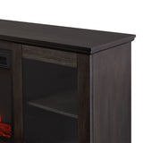 Flame Benjamin Landscape Electric Fireplace TV Stand, 81-in, 1500W, Includes Remote Control, Weathered Wood I7K3 - product image 3