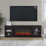 Flame Benjamin Landscape Electric Fireplace TV Stand, 81-in, 1500W, Includes Remote Control, Weathered Wood I7K3 - product image 5