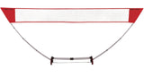 Outdoor Portable Easy Set-up Badminton Net, Red, 15-ft, 7-pk, All Ages, for Lawn Game Activities Q0T4 - product image 1