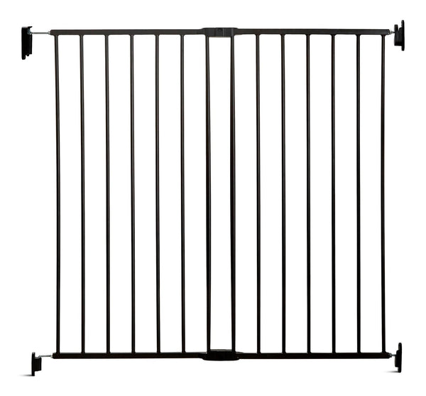 Top-of-Stairs Baby Gate, Black D6D7
