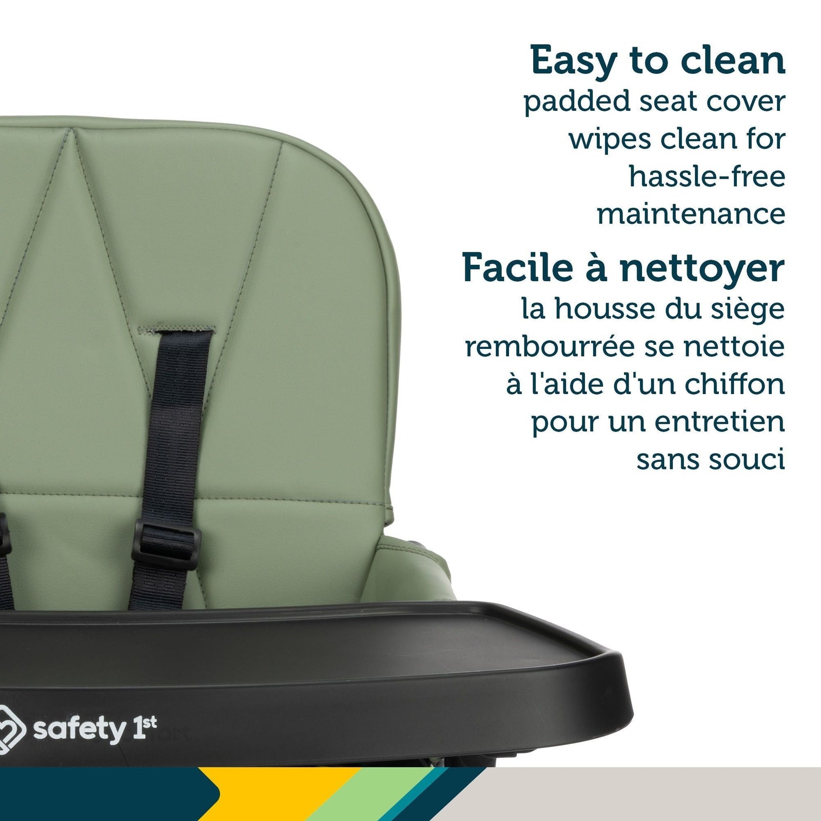 Lily Compact Foldable Mineral Green High Chair I8E0 - product image 1