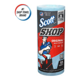 Multi-Purpose Shop Paper Towels, 11" x 9.4", Blue, 55-pk X8P8 - product image 1