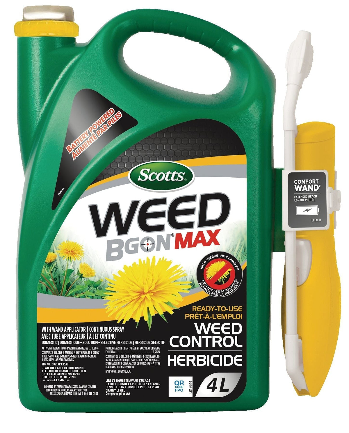 Ecosense Weed B Gon MAX Ready-To-Use Weed Control Battery Powered Spray, 4-L X5F8 - product image 1