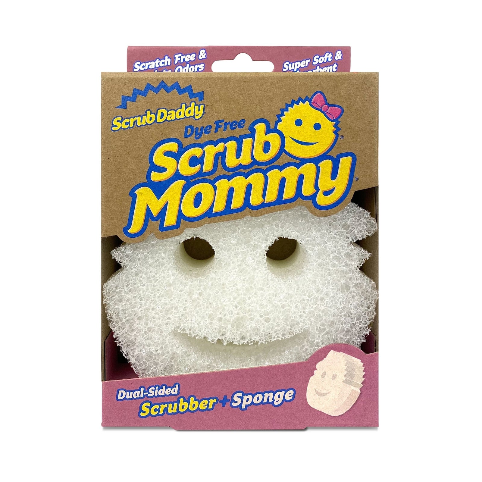 Dye Free Mommy Dual-Sided Scrubber & Sponge S6O2 - product image 1