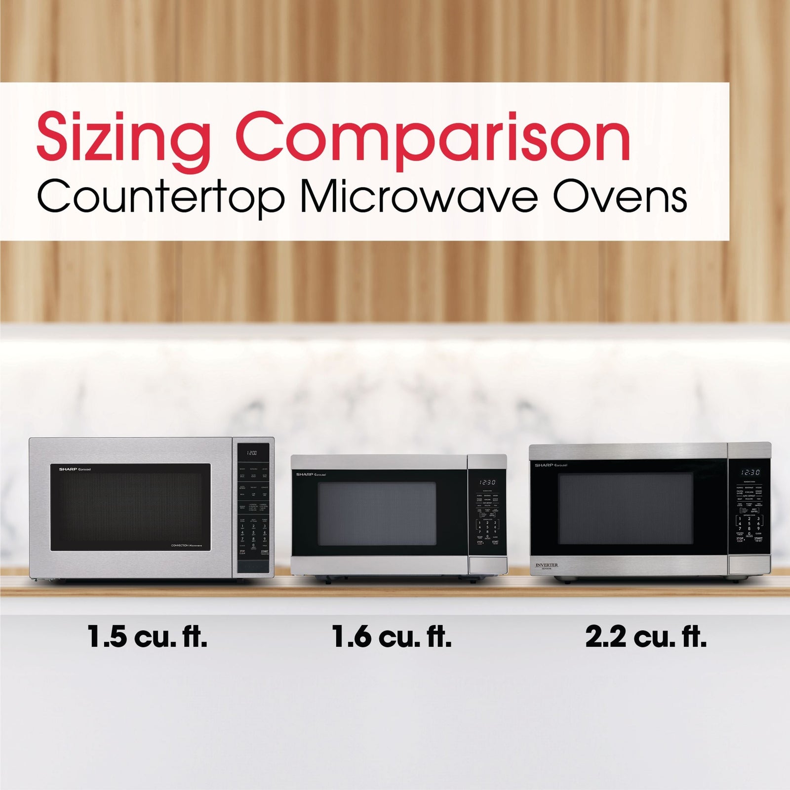 XL Countertop Microwave Oven with Inverter, 2.2-cu-ft L6T7 - product image 7