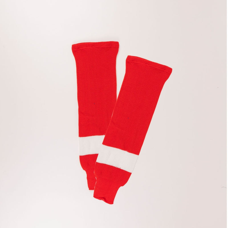 Hockey Socks, Detroit Red Wings, Red/White, Assorted Sizes K8N3
