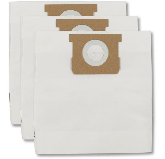 Disposable Paper Dust Collector Filter Bags for Wet/Dry Shop Vacuums, 18-30 L, 3-pk F3U8 - product image 1