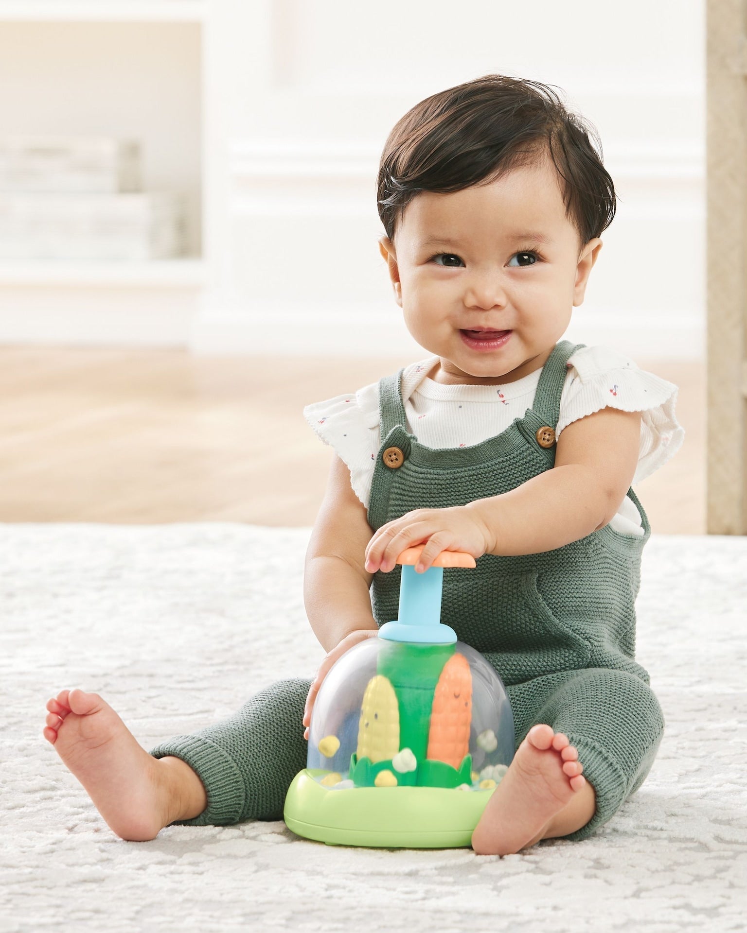 Farmstand Push & Spin Popper Baby Learning Toy, Ages 6m+ E0D3 - product image 2