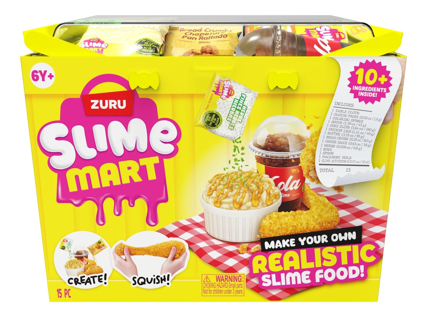 Mart Small Shopping Basket, Series 2, Fast Food, Yellow T6B9 - product image 1