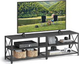 Home 70-in 3-Tier Industrial Black TV Stand B5I4 - product image 3