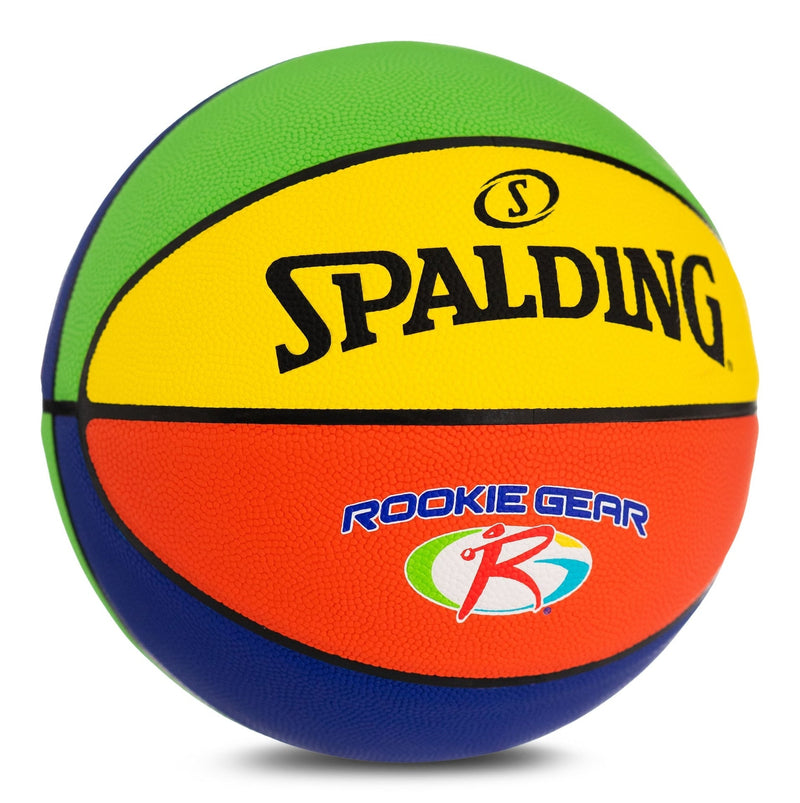 Rookie Gear Youth Kids' Indoor/Outdoor Multi-Colour Composite Basketball, Size 5 (27.5-in) W6U6