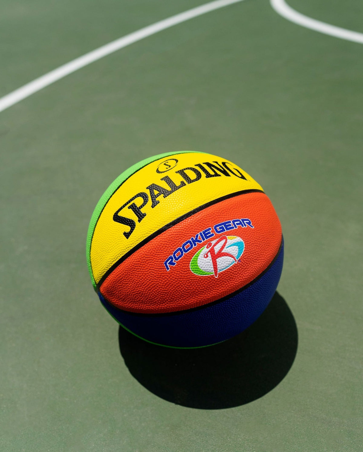 Rookie Gear Youth Kids' Indoor/Outdoor Multi-Colour Composite Basketball, Size 5 (27.5-in) W6U6 - product image 7