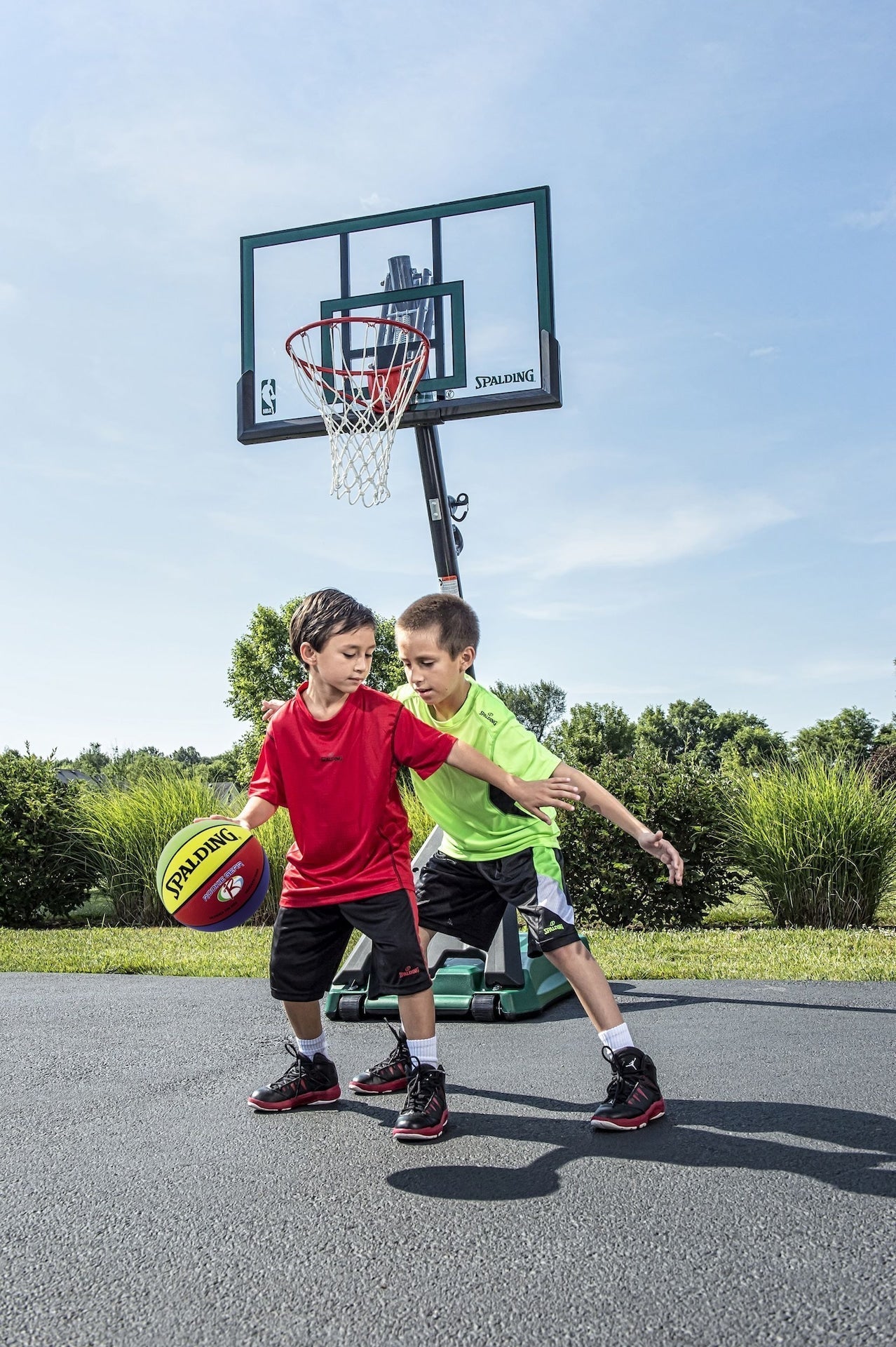 Rookie Gear Youth Kids' Indoor/Outdoor Multi-Colour Composite Basketball, Size 5 (27.5-in) W6U6 - product image 8