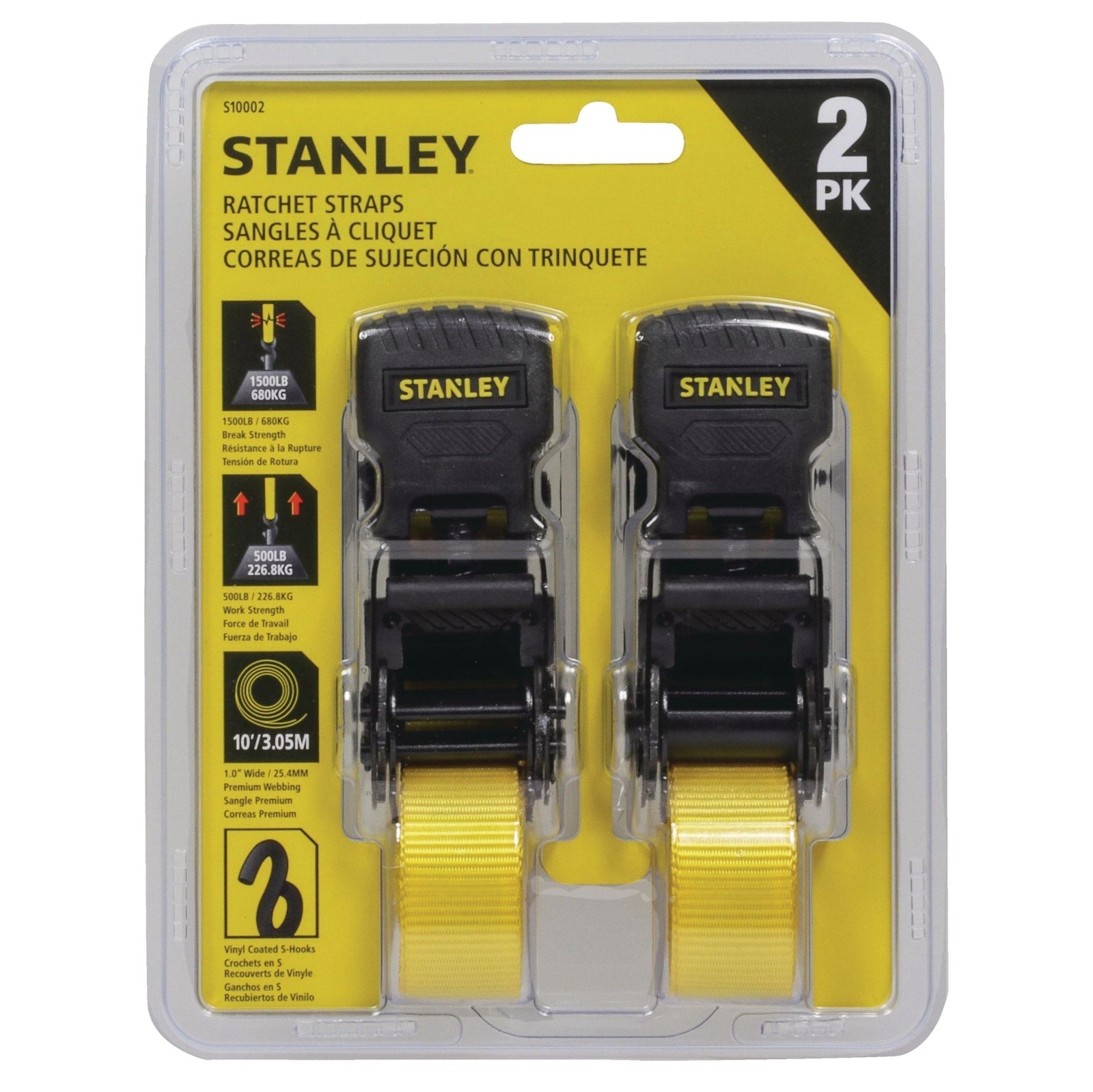 1,500-lb Tie Downs, Weatherproof, 10-ft, 2-pk J8H0 - product image 2