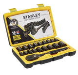 Professional Grade Black Chrome Socket Set, 19-pc, SAE/Metric Z5C7 - product image 1