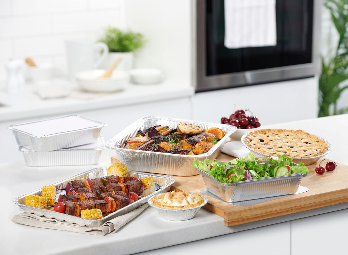 Disposable Freezer Safe Aluminum Lasagna Pan, 5-pk G6S9 - product image 7
